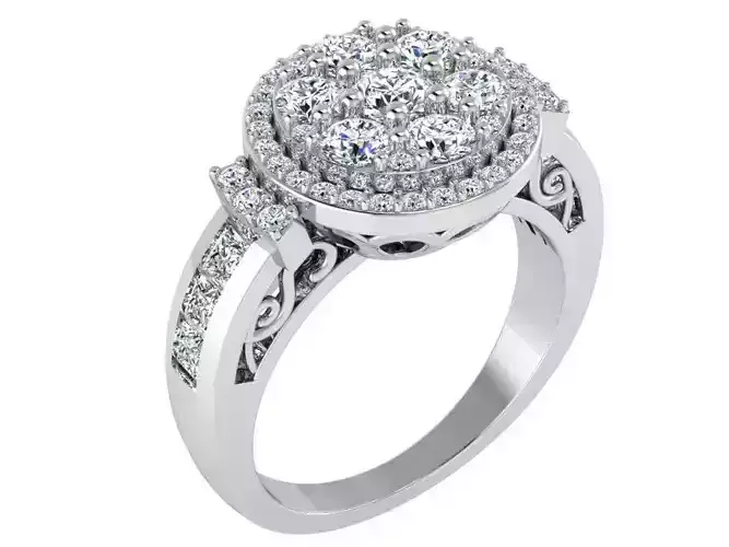 Circle Diamond Ring 3000