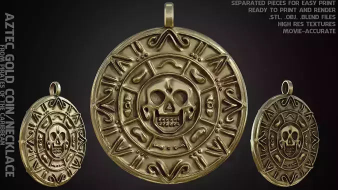 Pirates of the Caribbean Cursed Aztec Gold for Cosplay