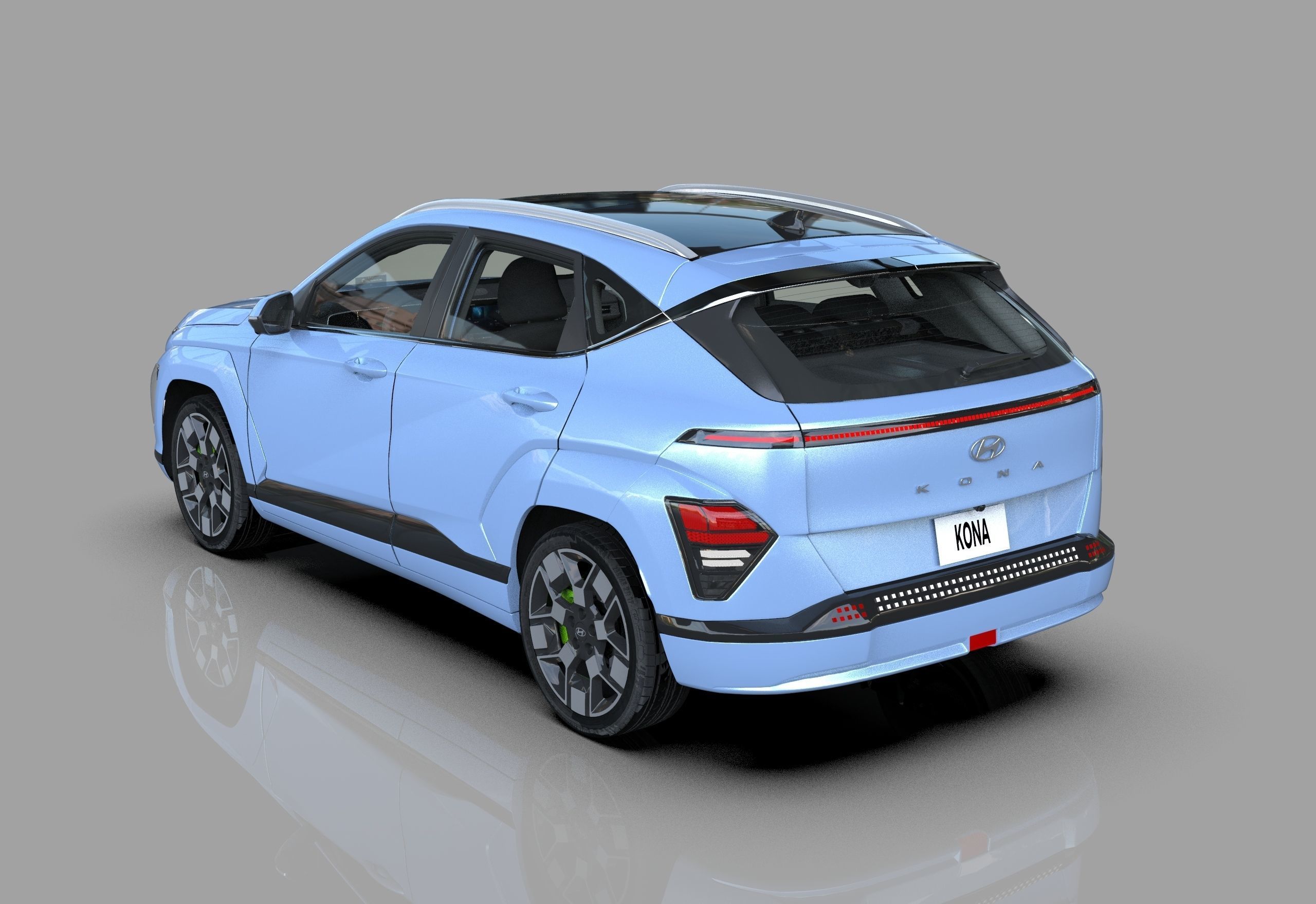 Hyundai Kona EV N-line 3D Model Collection_3