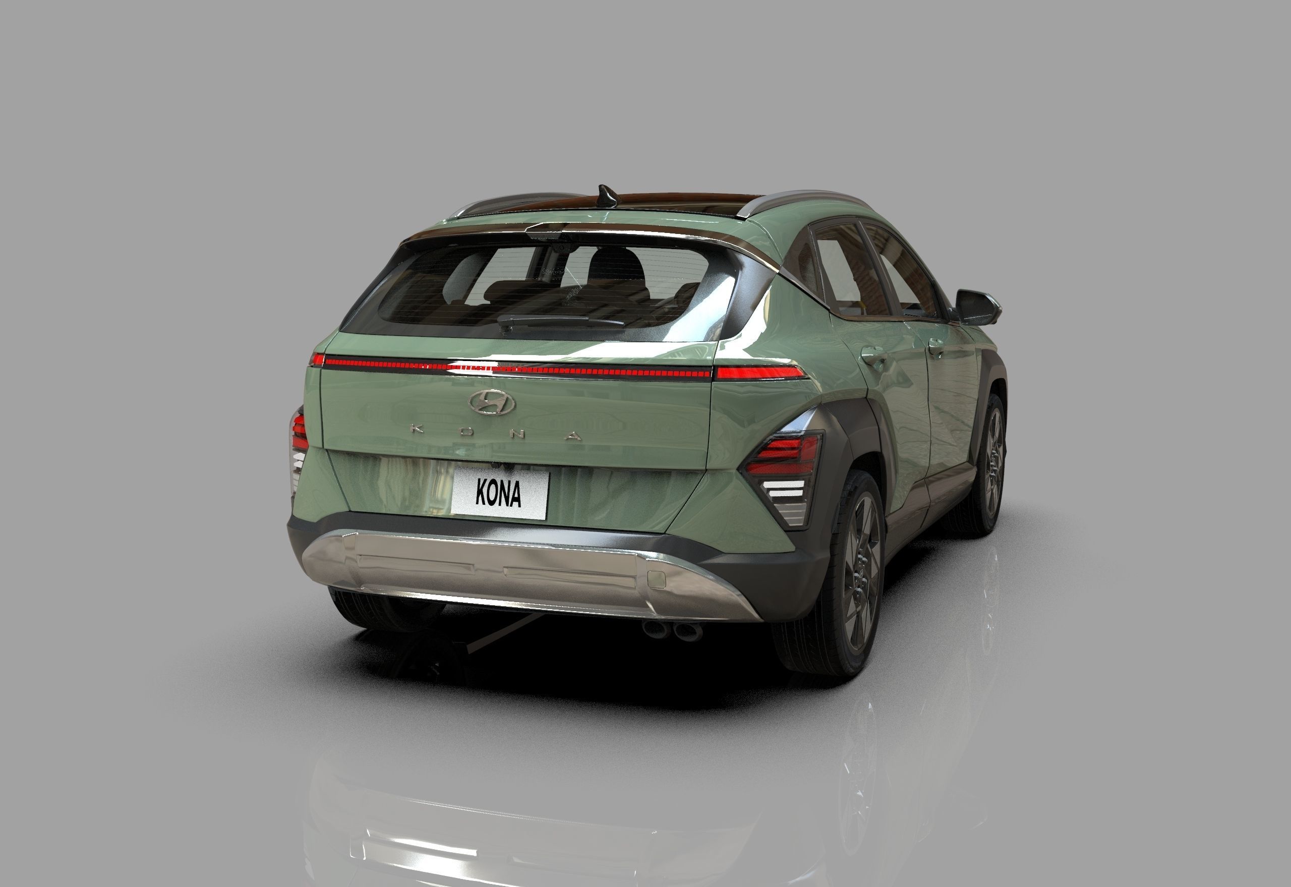Hyundai Kona EV N-line 3D Model Collection_1