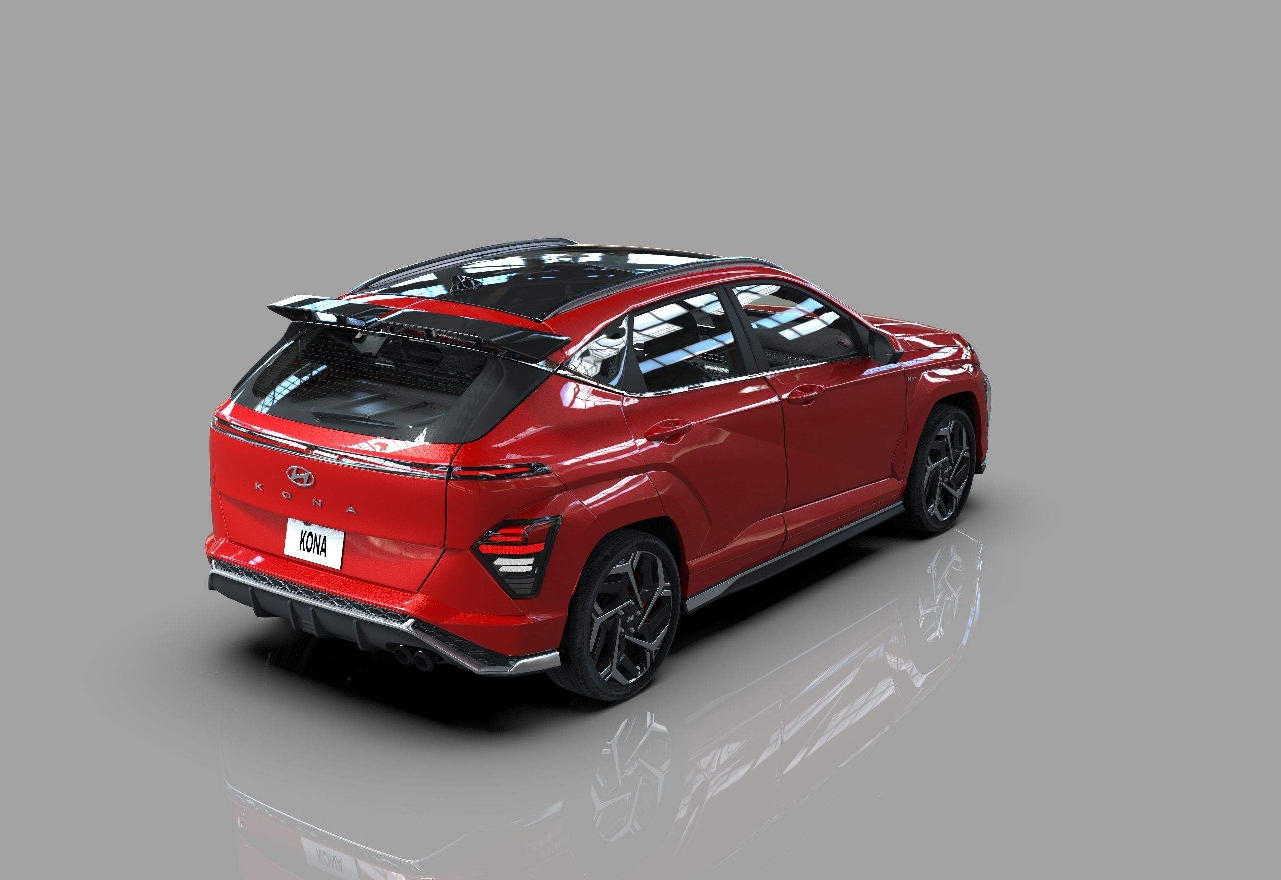 Hyundai Kona EV N-line 3D Model Collection_4