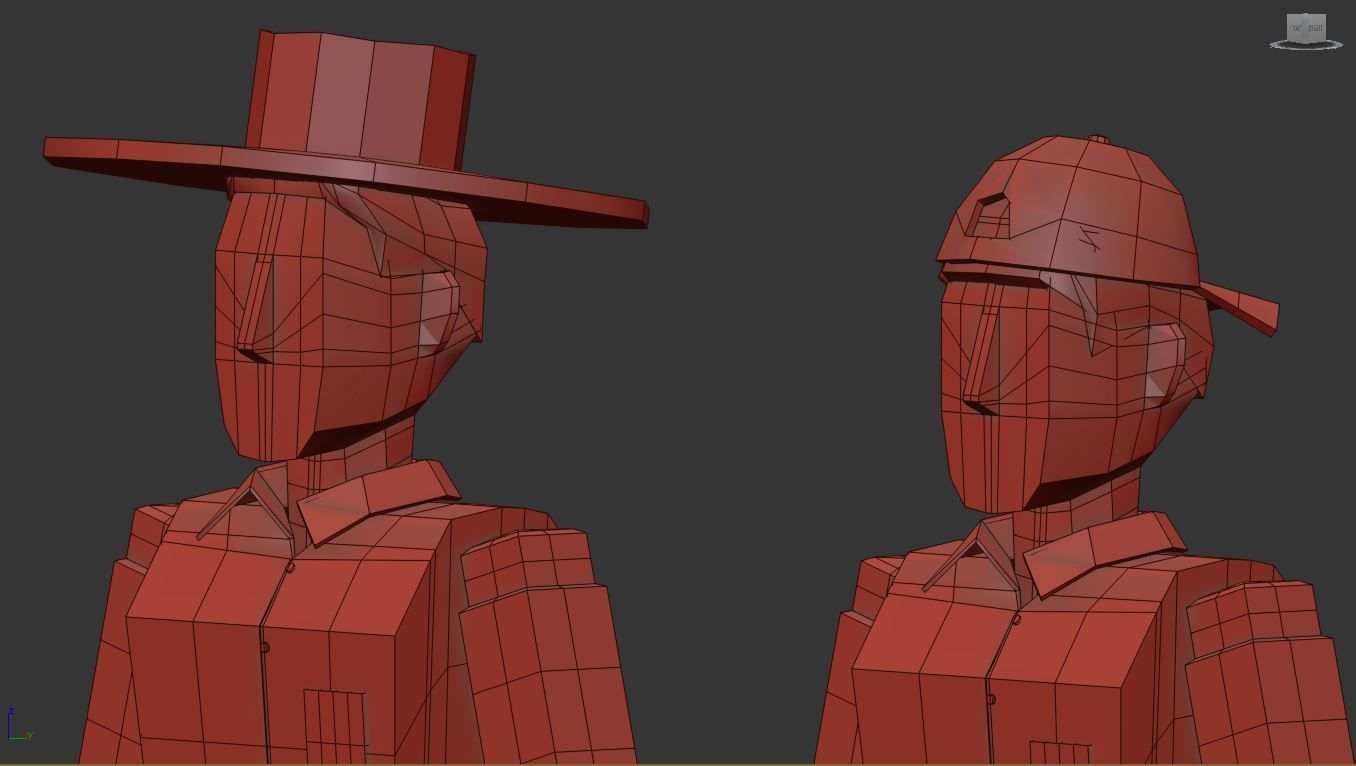 Character and camara Low Poly Free low-poly 3D model_3