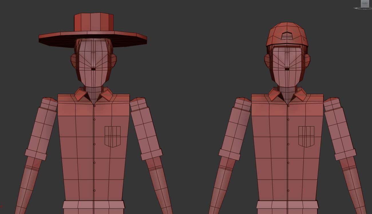 Character and camara Low Poly Free low-poly 3D model_2