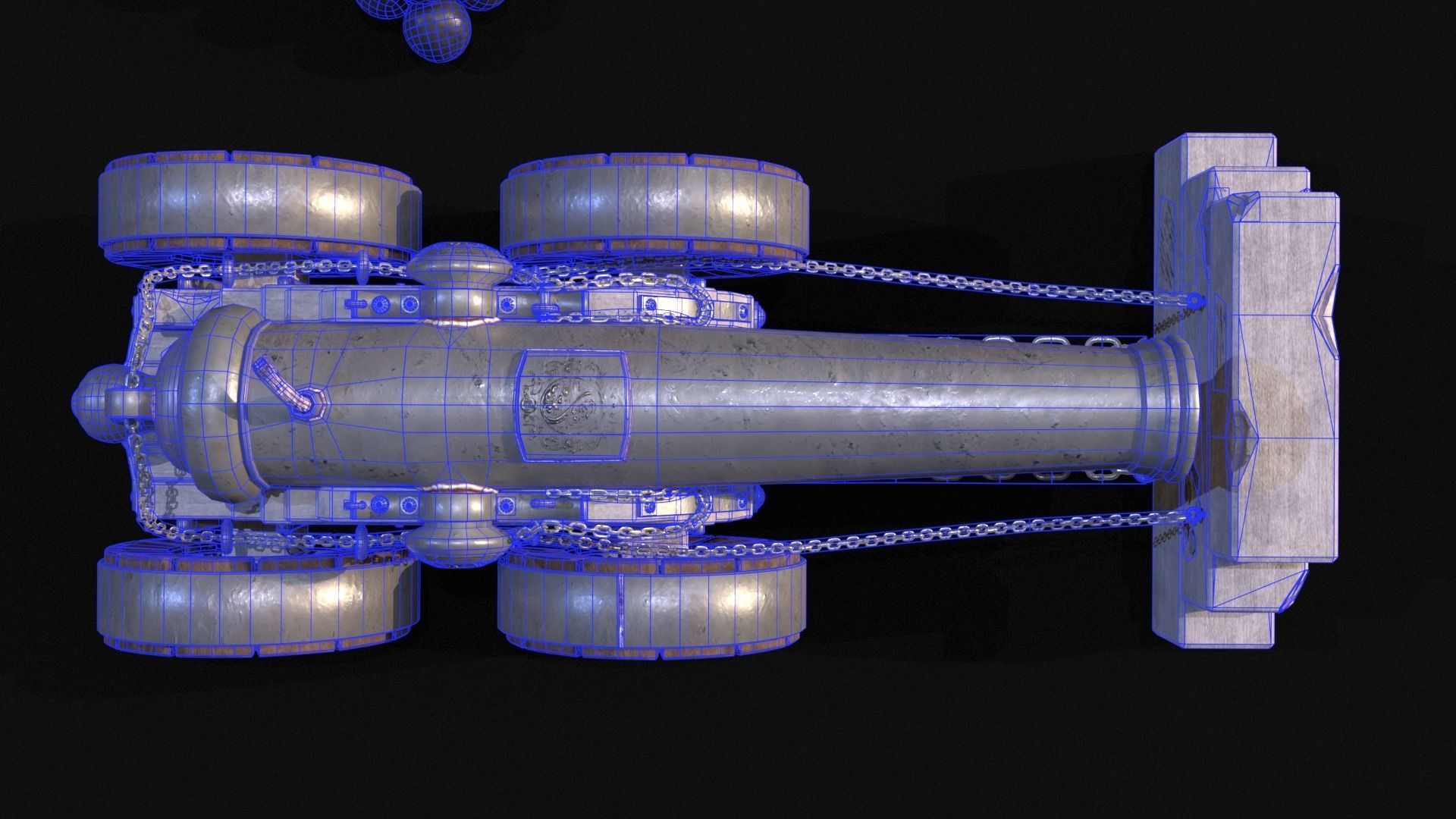 Chinese Zodiac Animals Cannon Low-poly 3D model_18