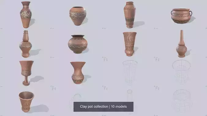Clay pot collection