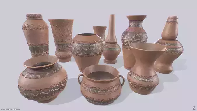 Clay pot collection 