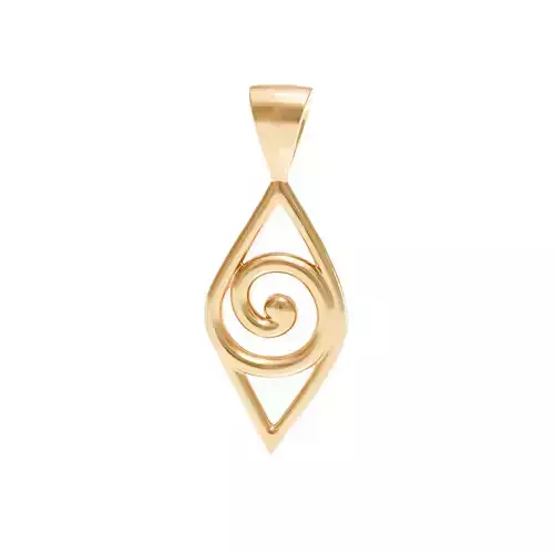 Diamond Swirl Pendant 3d Model