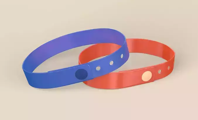 Vinyl Wristbands 3D model