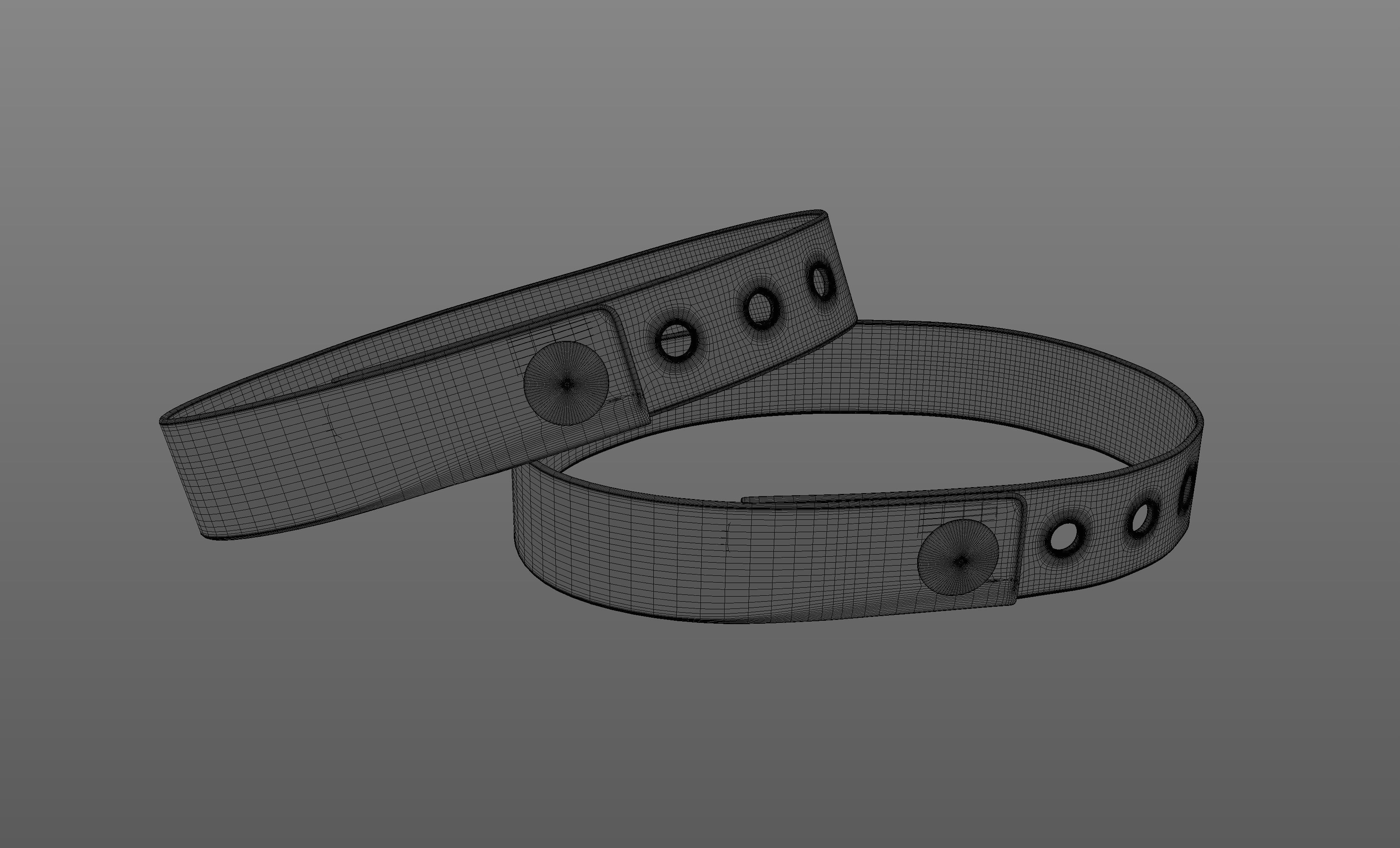 Vinyl Wristbands 3D model_7