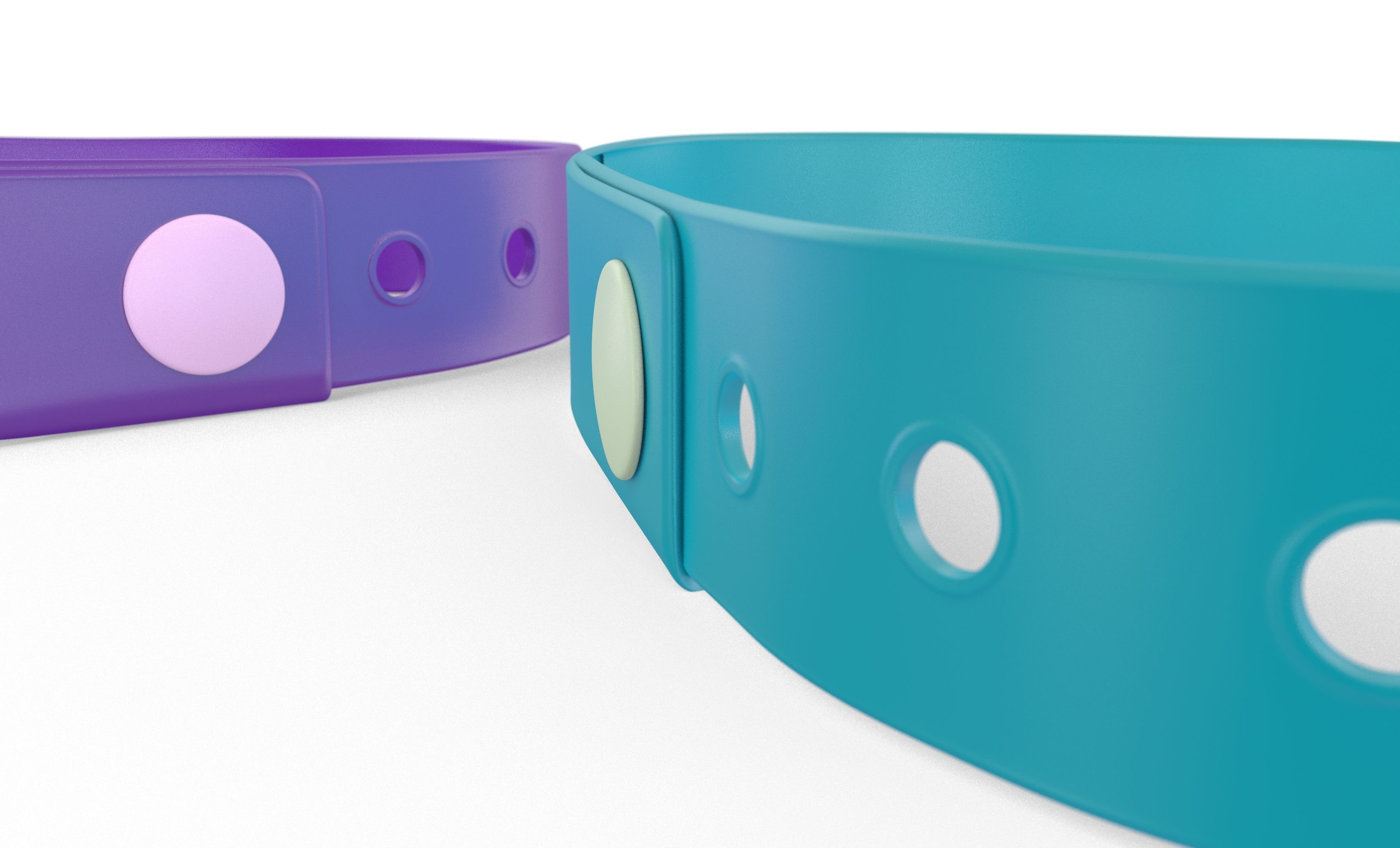 Vinyl Wristbands 3D model_6