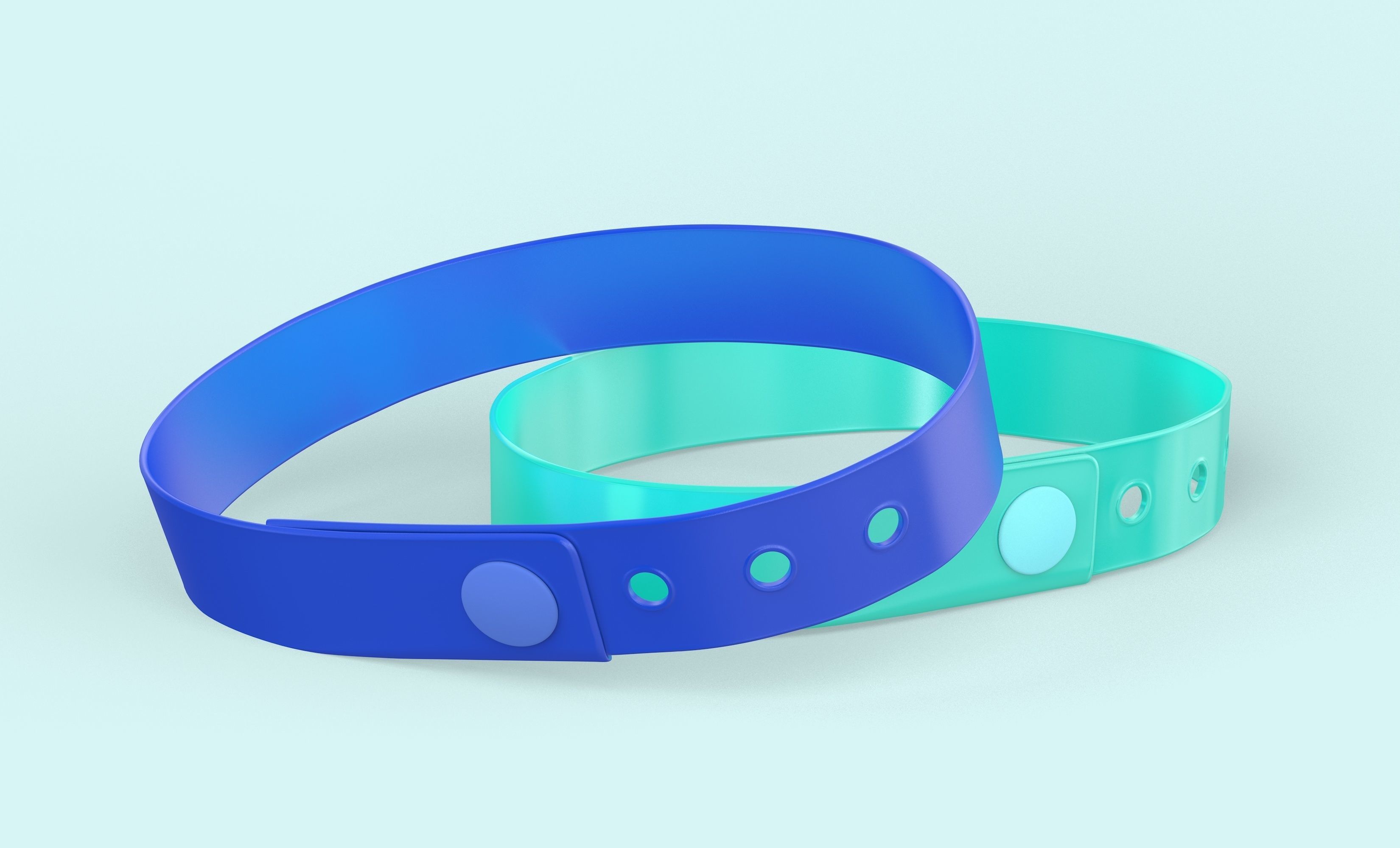 Vinyl Wristbands 3D model_4