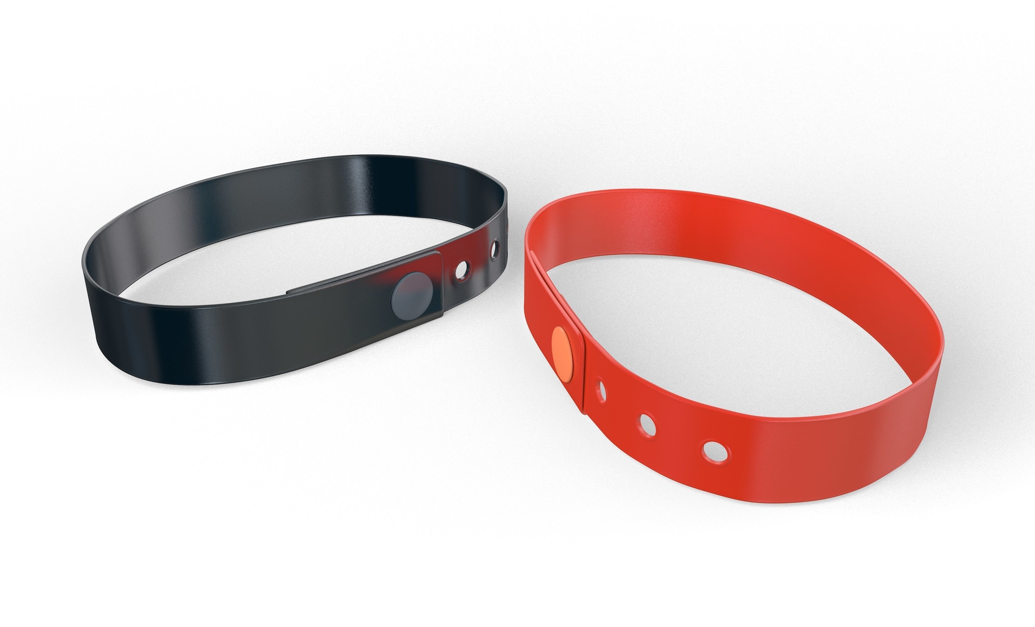 Vinyl Wristbands 3D model_5