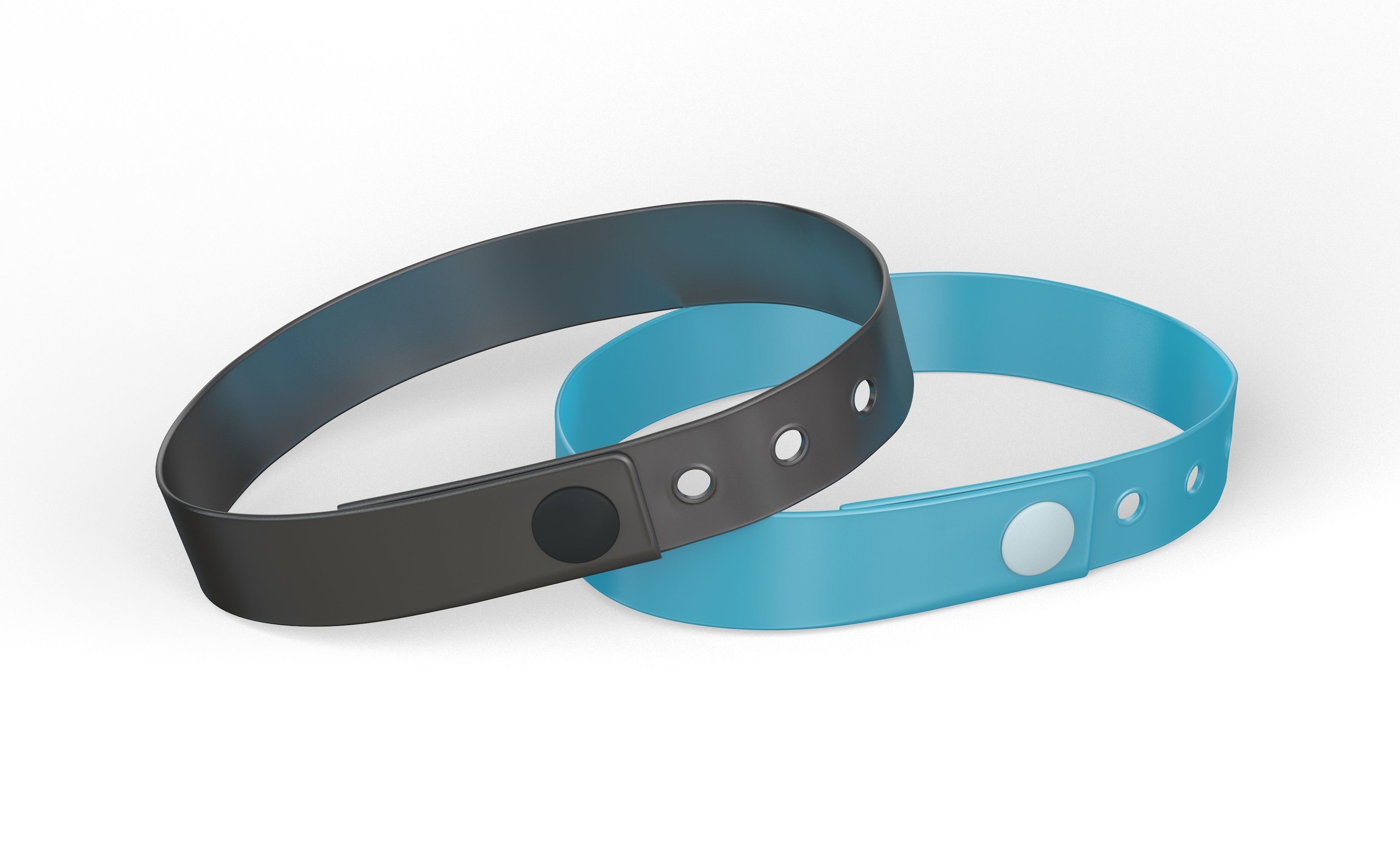 Vinyl Wristbands 3D model_2