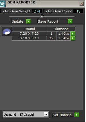 Round Diamond Peg Setting Ring 3028 3D print model_8
