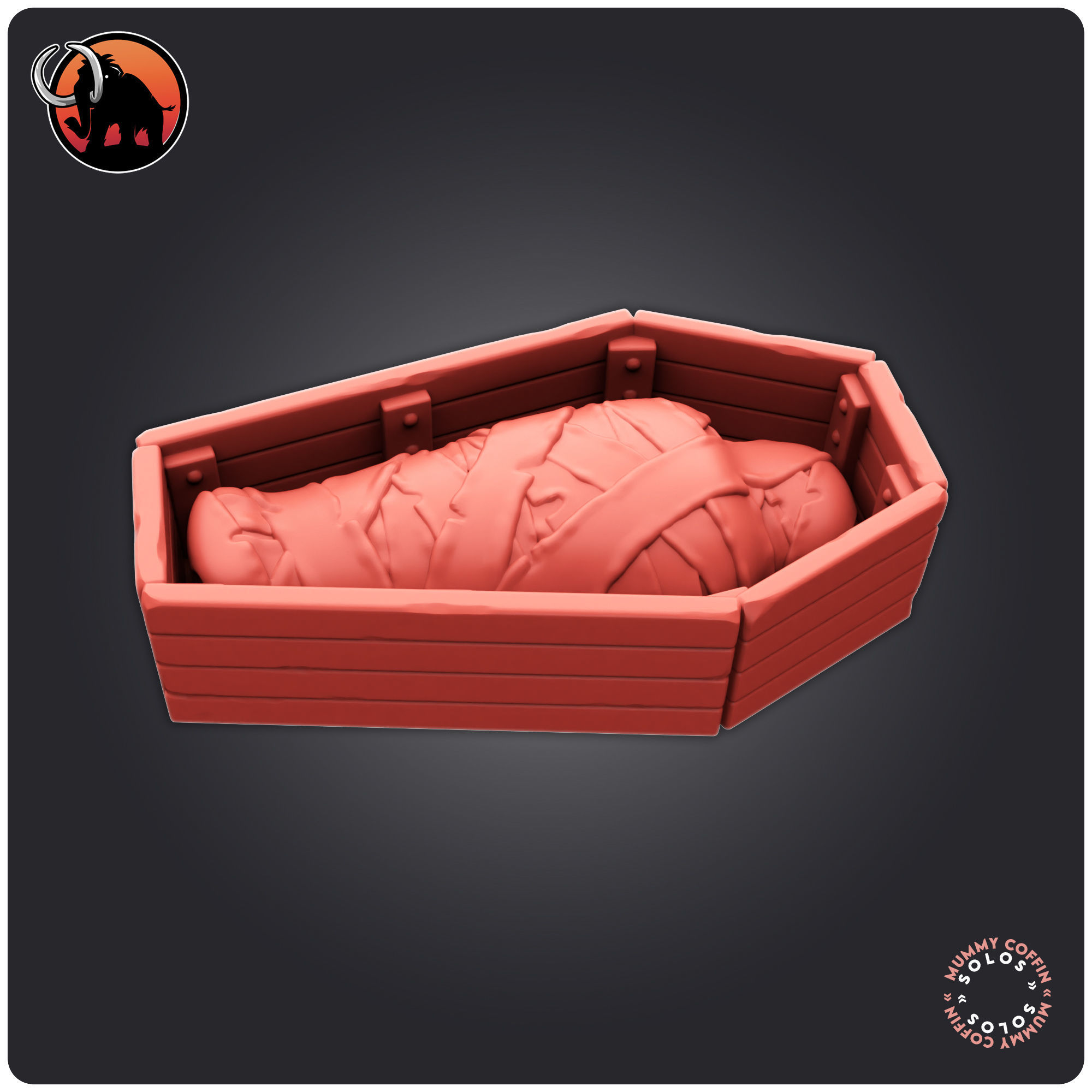 Mummy Coffin 3D print model_2