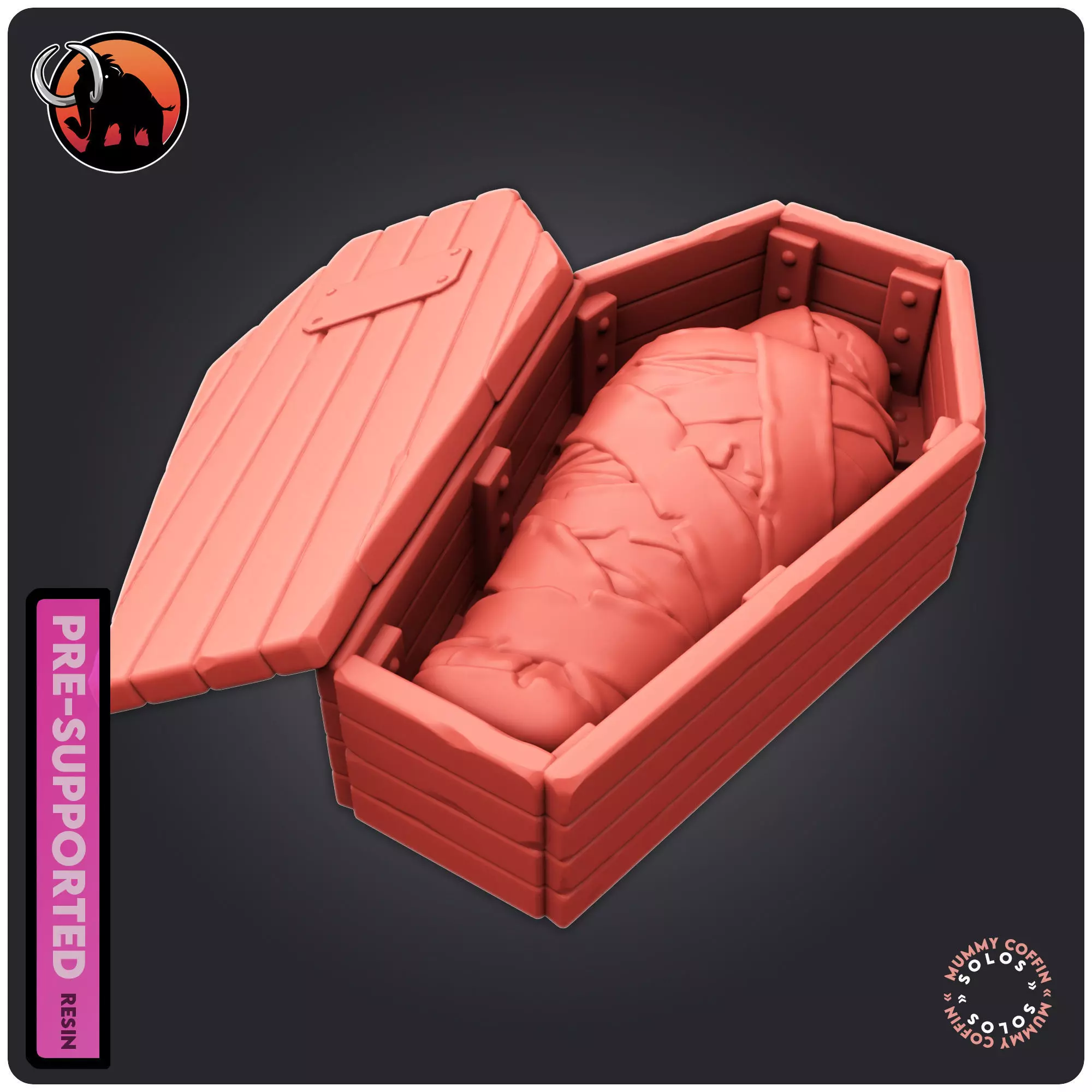Mummy Coffin 3D print model_0