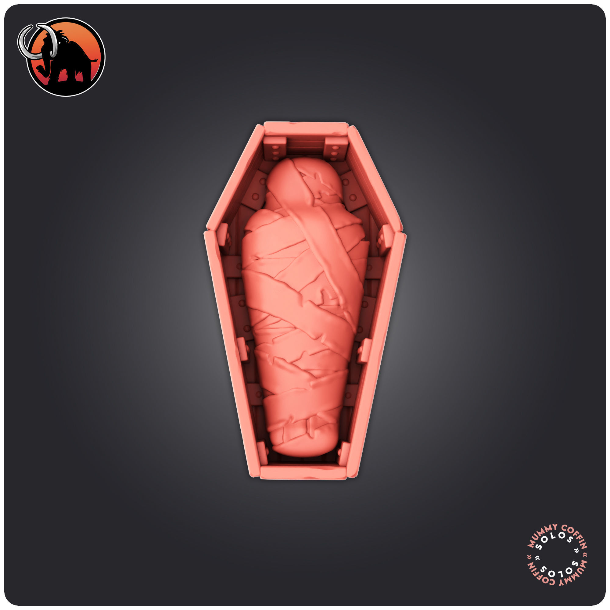 Mummy Coffin 3D print model_1