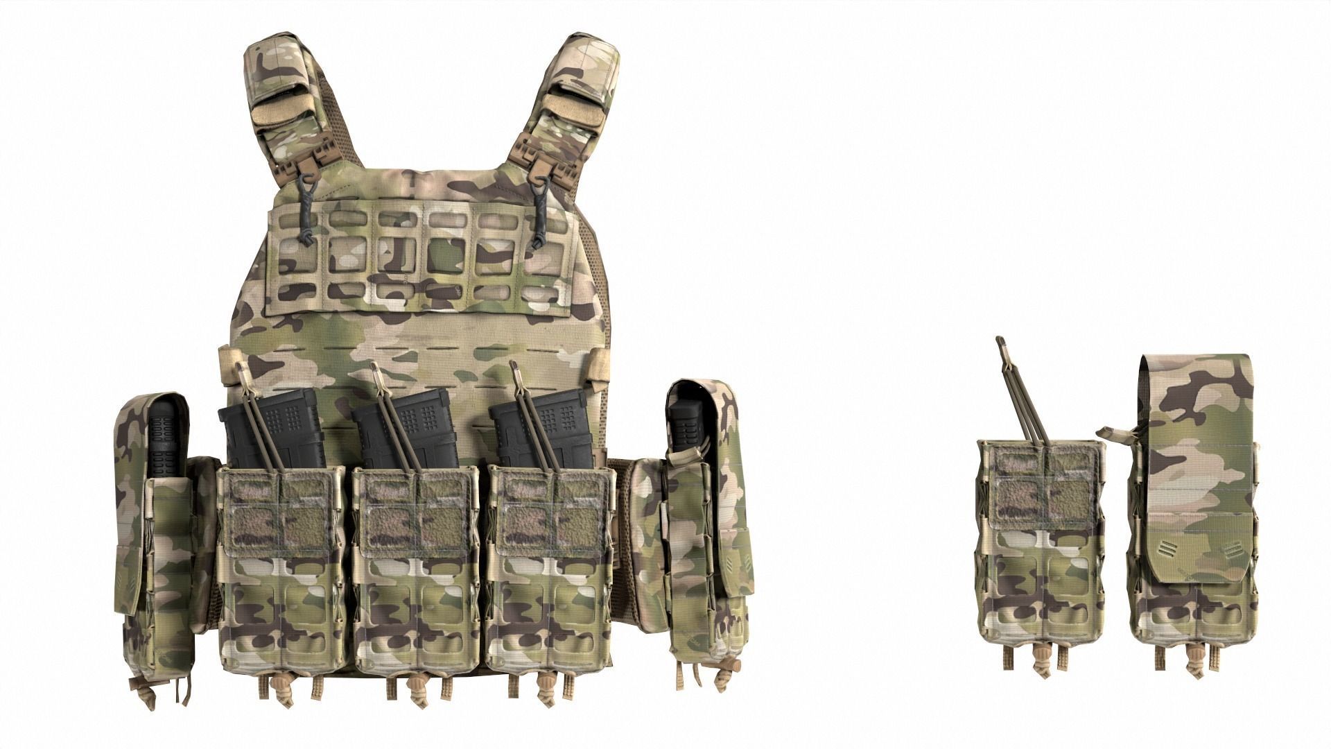 THOR NFM PLATE CARRIER Low-poly 3D model_6