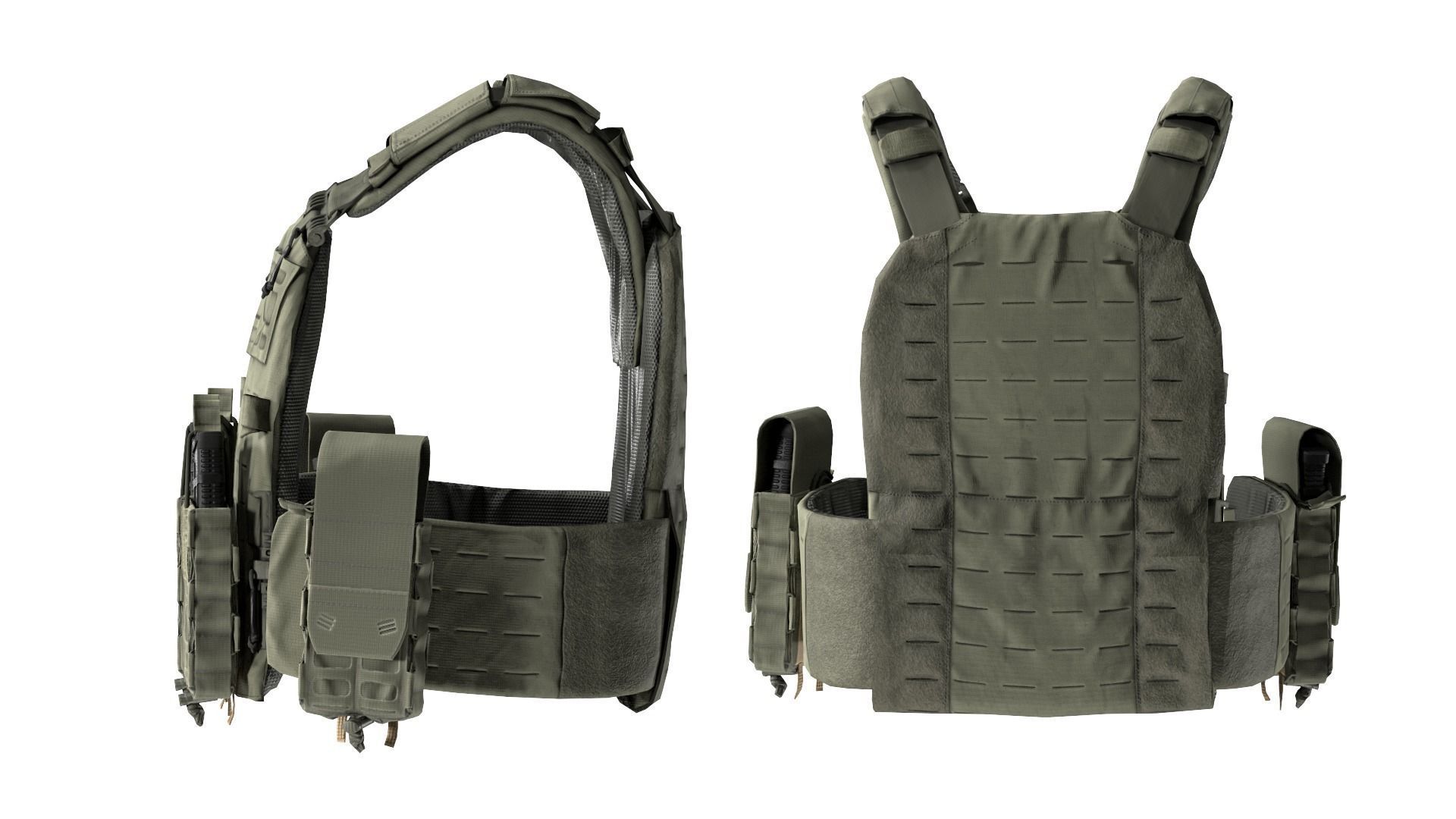 THOR NFM PLATE CARRIER Low-poly 3D model_3
