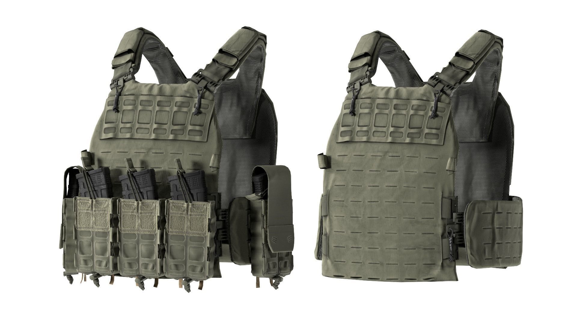 THOR NFM PLATE CARRIER Low-poly 3D model_4