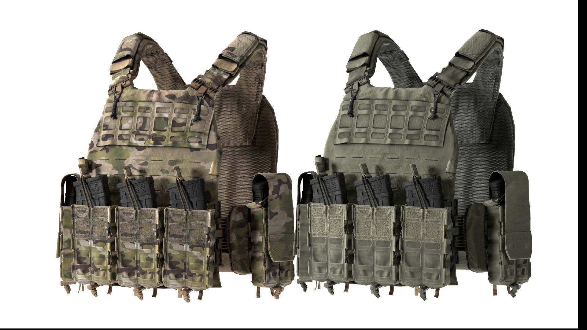 THOR NFM PLATE CARRIER Low-poly 3D model_5