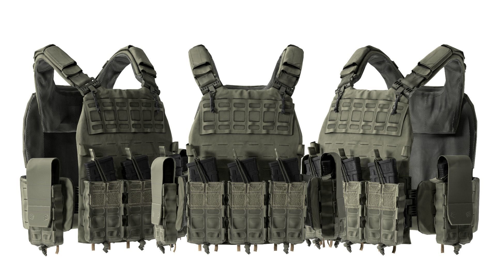 THOR NFM PLATE CARRIER Low-poly 3D model_2