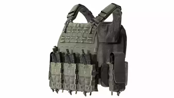 THOR NFM PLATE CARRIER Low-poly 3D model