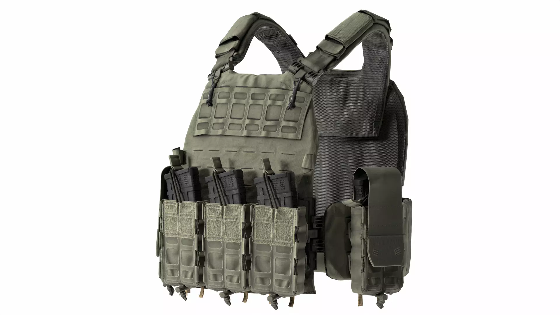 THOR NFM PLATE CARRIER Low-poly 3D model_0
