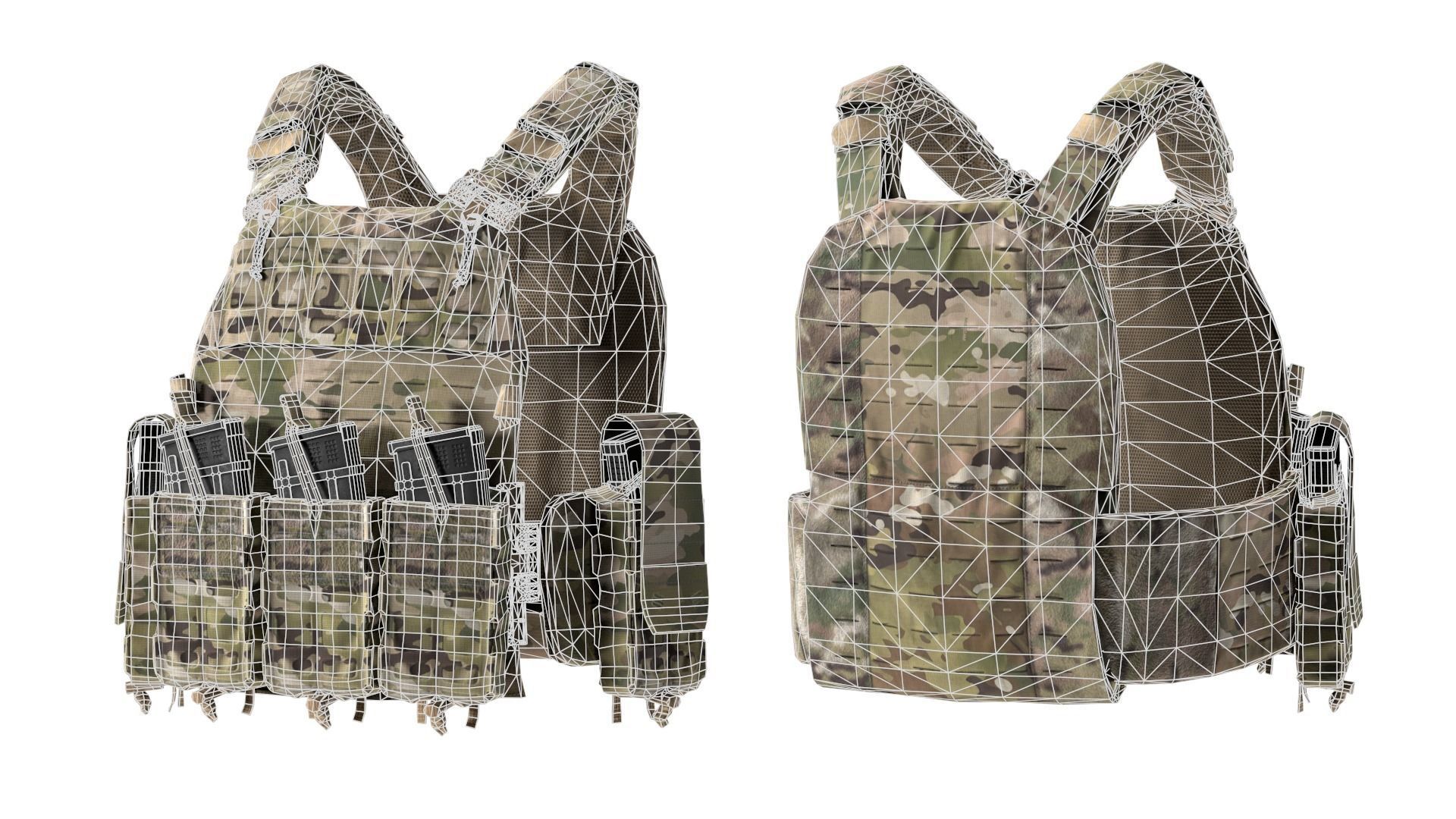 THOR NFM PLATE CARRIER Low-poly 3D model_7