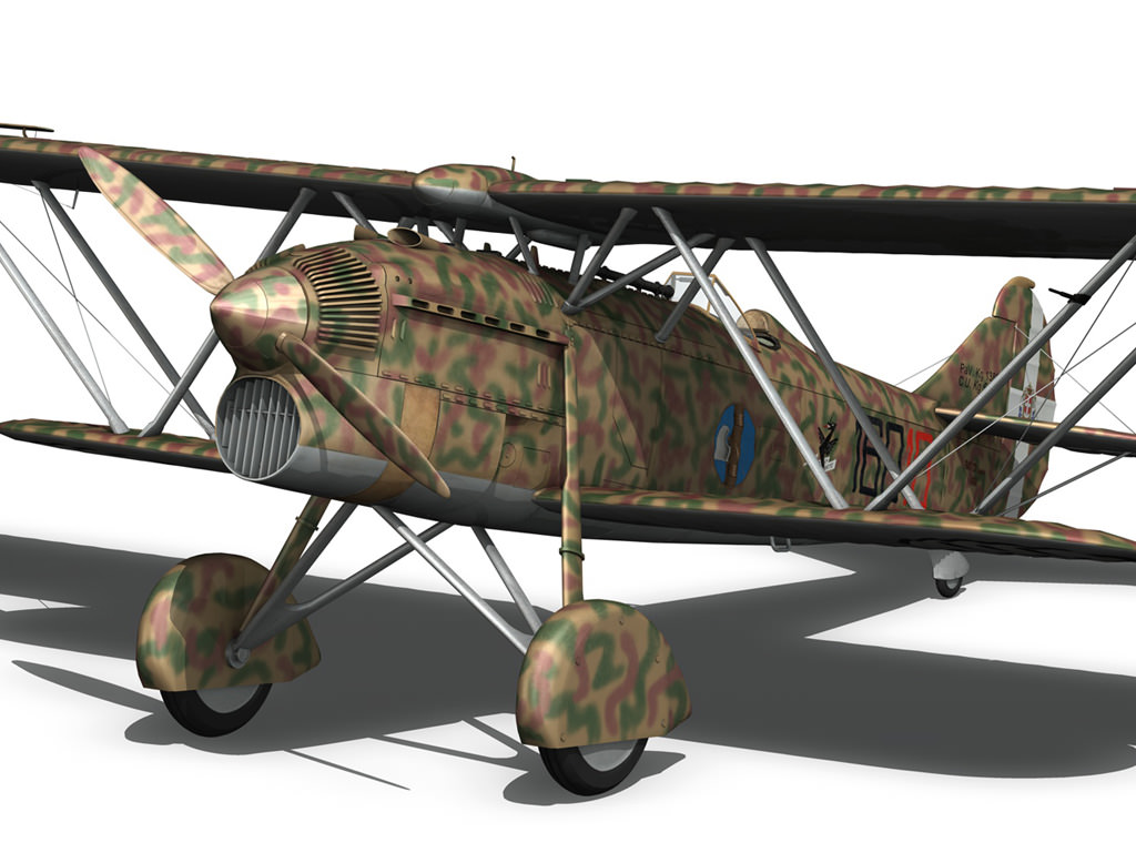 Fiat CR 32 - Italy Airforce - 160 Squadriglia 3D model_10
