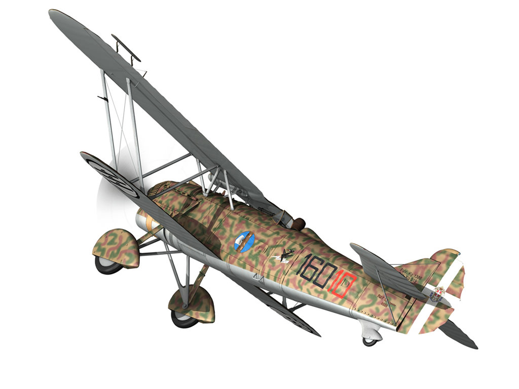 Fiat CR 32 - Italy Airforce - 160 Squadriglia 3D model_8