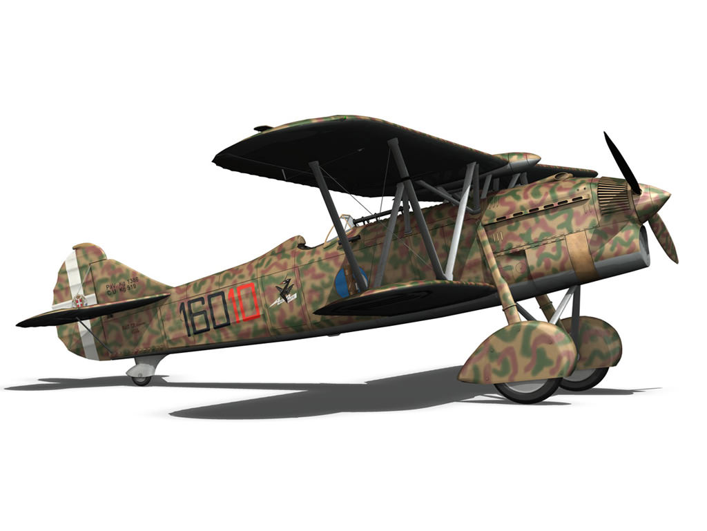 Fiat CR 32 - Italy Airforce - 160 Squadriglia 3D model_11