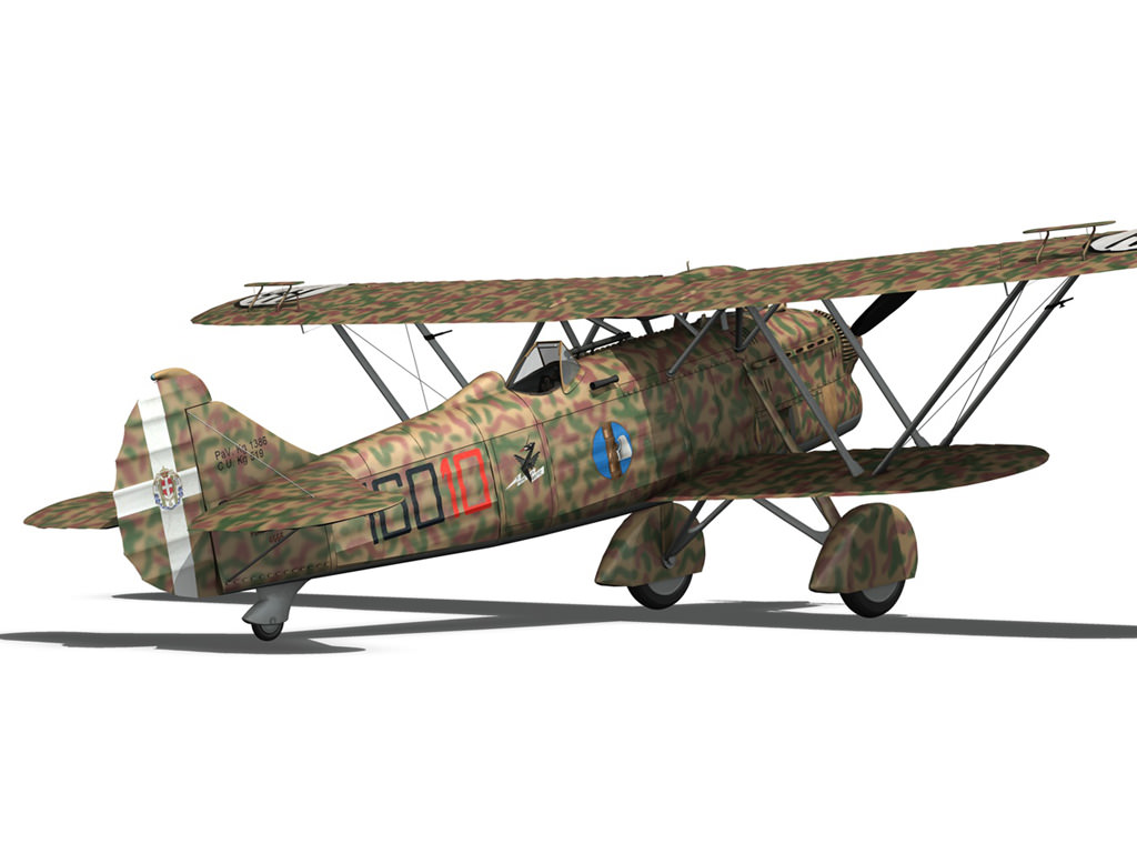 Fiat CR 32 - Italy Airforce - 160 Squadriglia 3D model_13