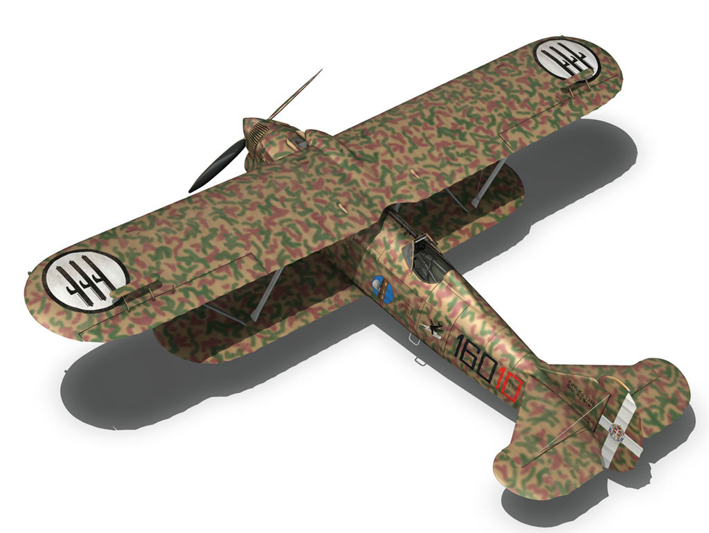 Fiat CR 32 - Italy Airforce - 160 Squadriglia 3D model_15