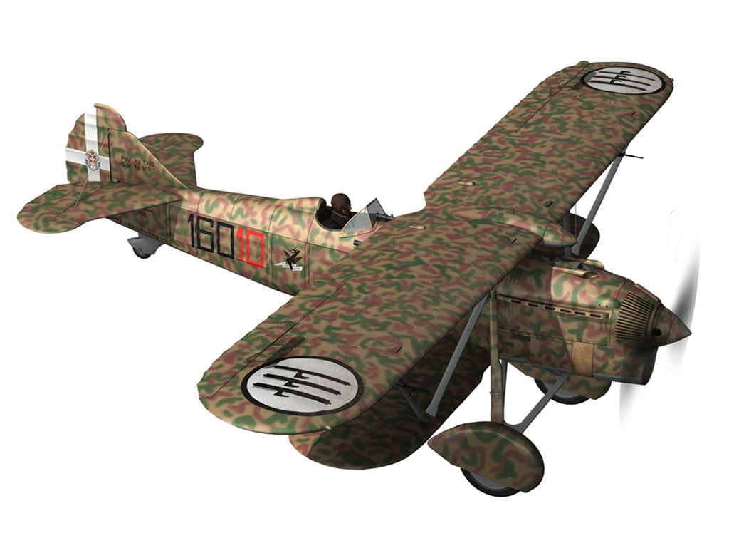 Fiat CR 32 - Italy Airforce - 160 Squadriglia 3D model_6