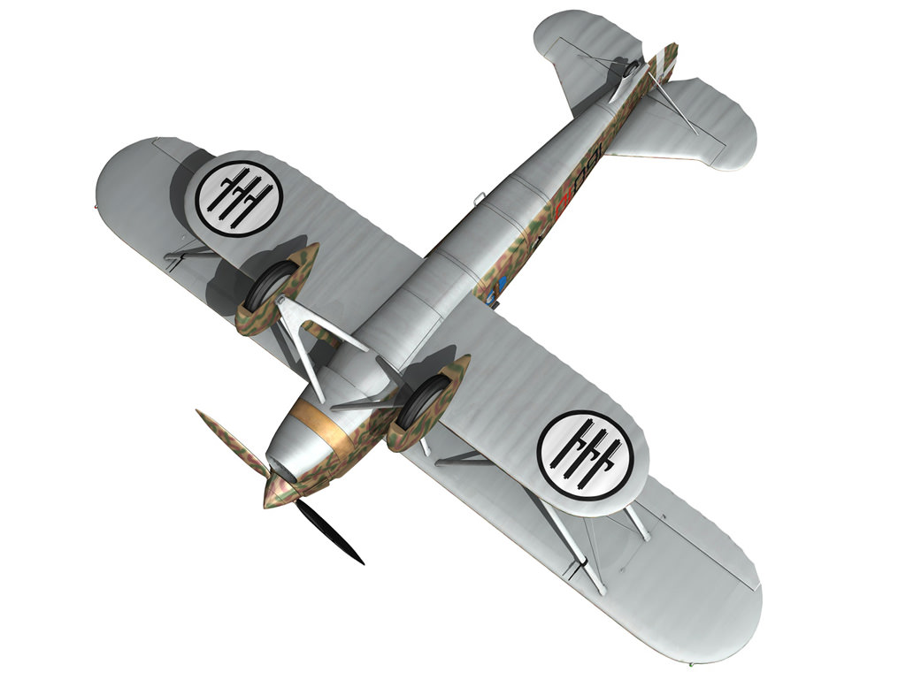Fiat CR 32 - Italy Airforce - 160 Squadriglia 3D model_18