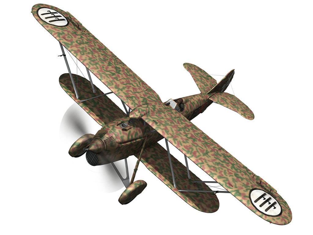 Fiat CR 32 - Italy Airforce - 160 Squadriglia 3D model_3