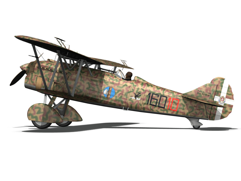 Fiat CR 32 - Italy Airforce - 160 Squadriglia 3D model_16