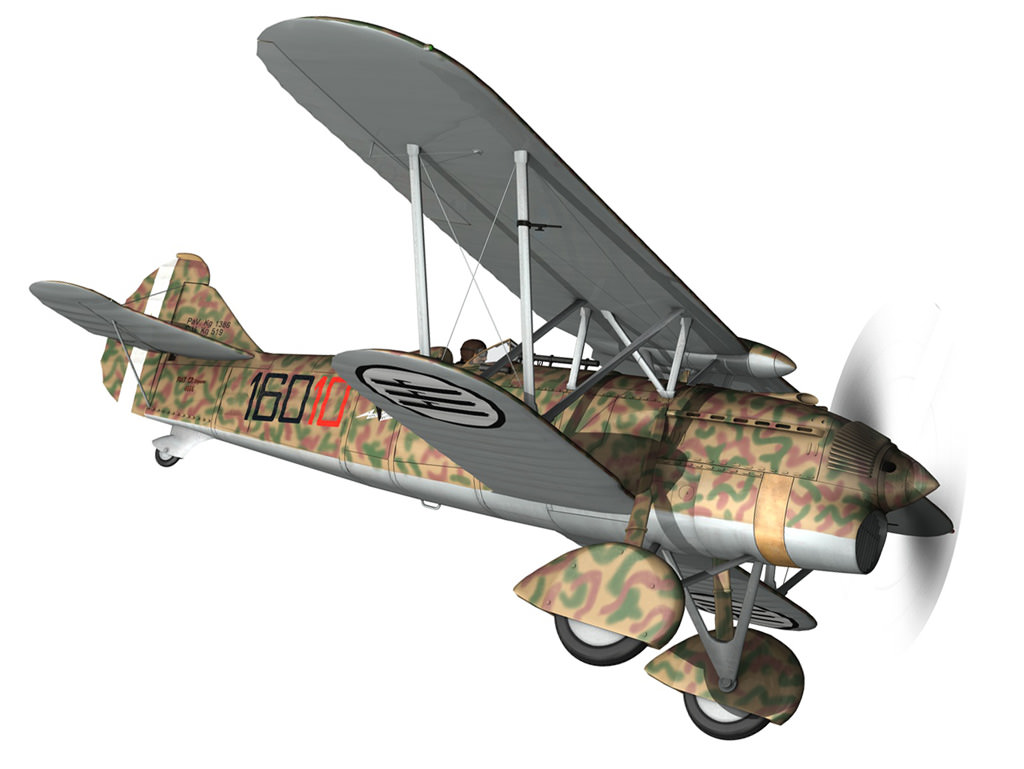 Fiat CR 32 - Italy Airforce - 160 Squadriglia 3D model_4