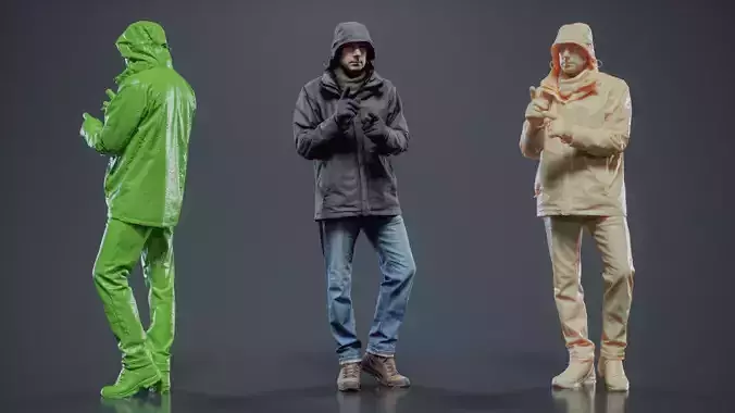 Winter Hiking Man 012 RAW Scan