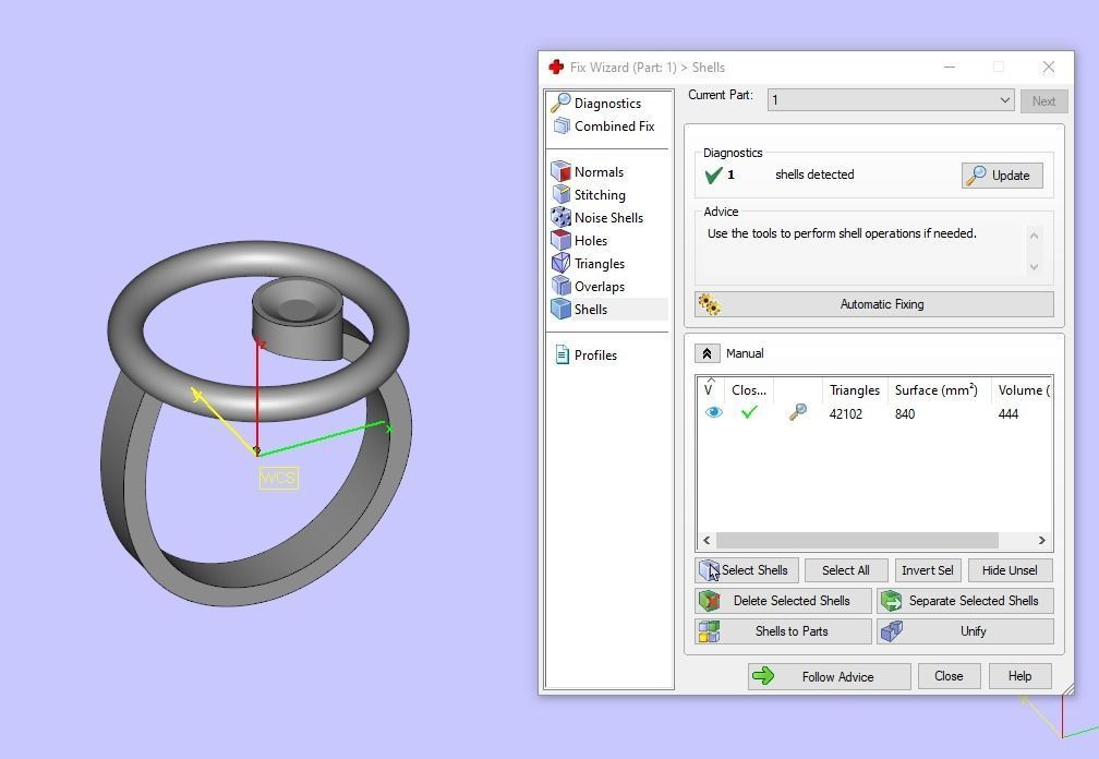 Ring Round diamond 3D print model 3D print model_4
