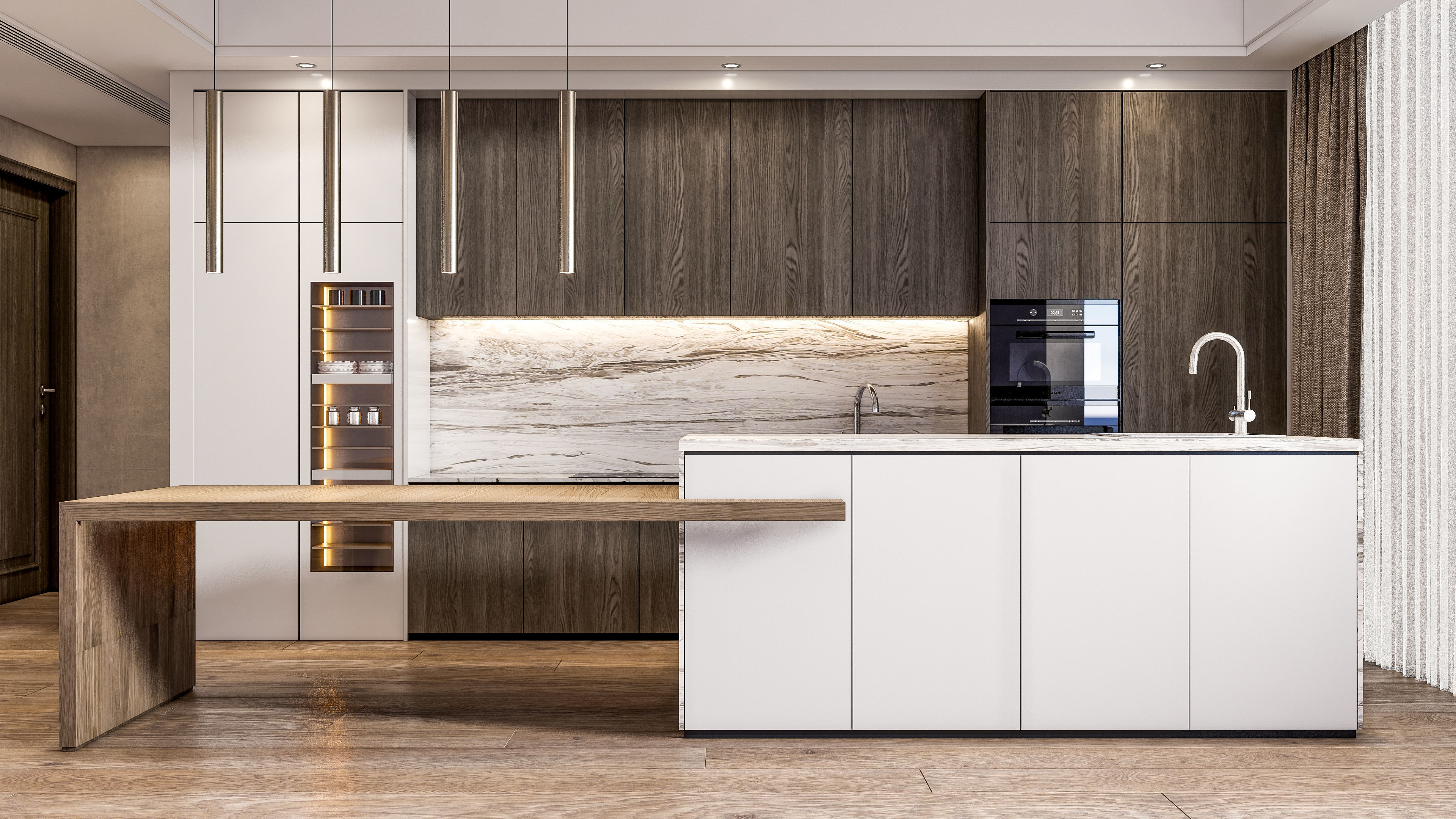 Kitchen Modern interior  0047 3D model_4