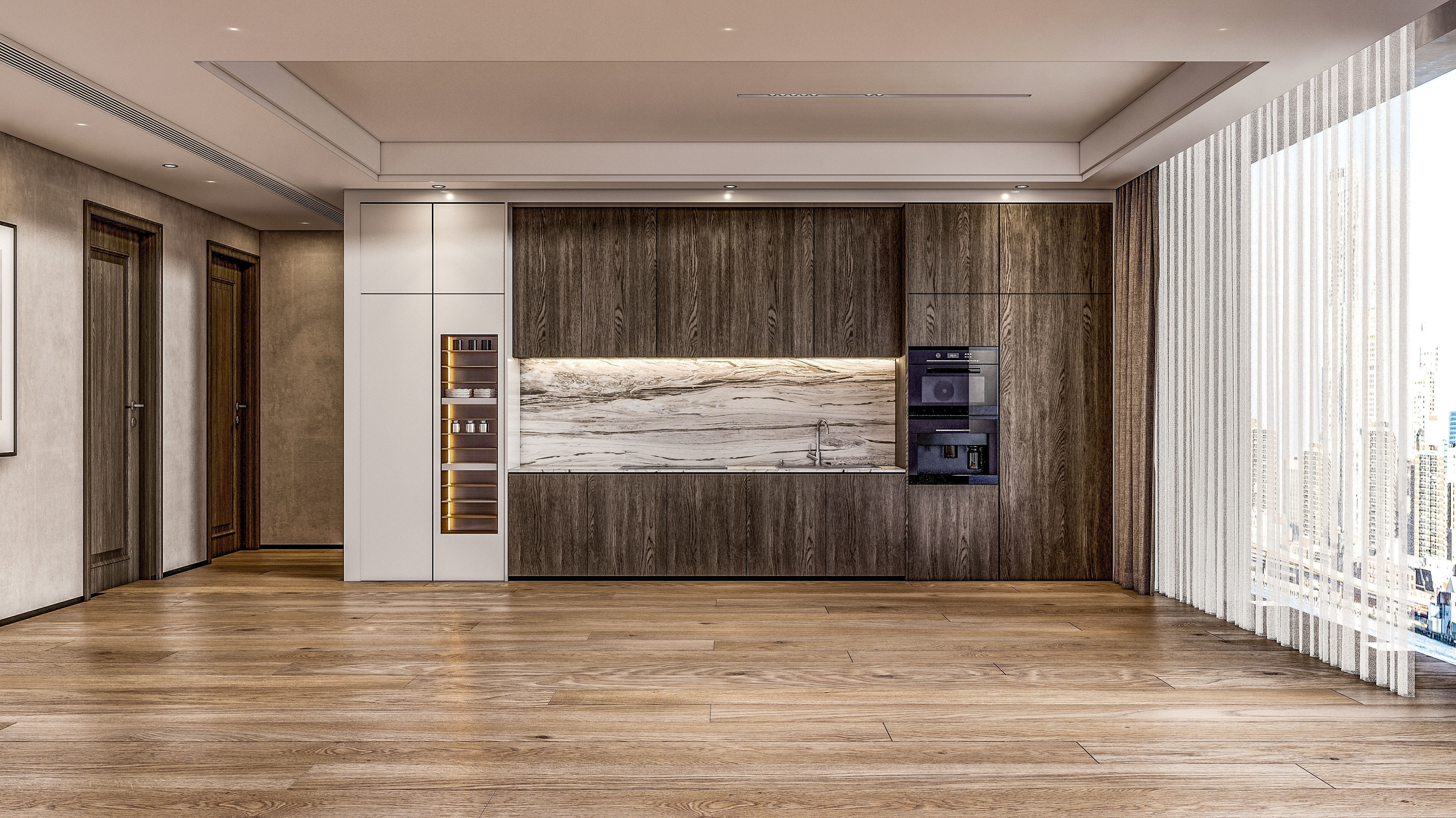 Kitchen Modern interior  0047 3D model_12