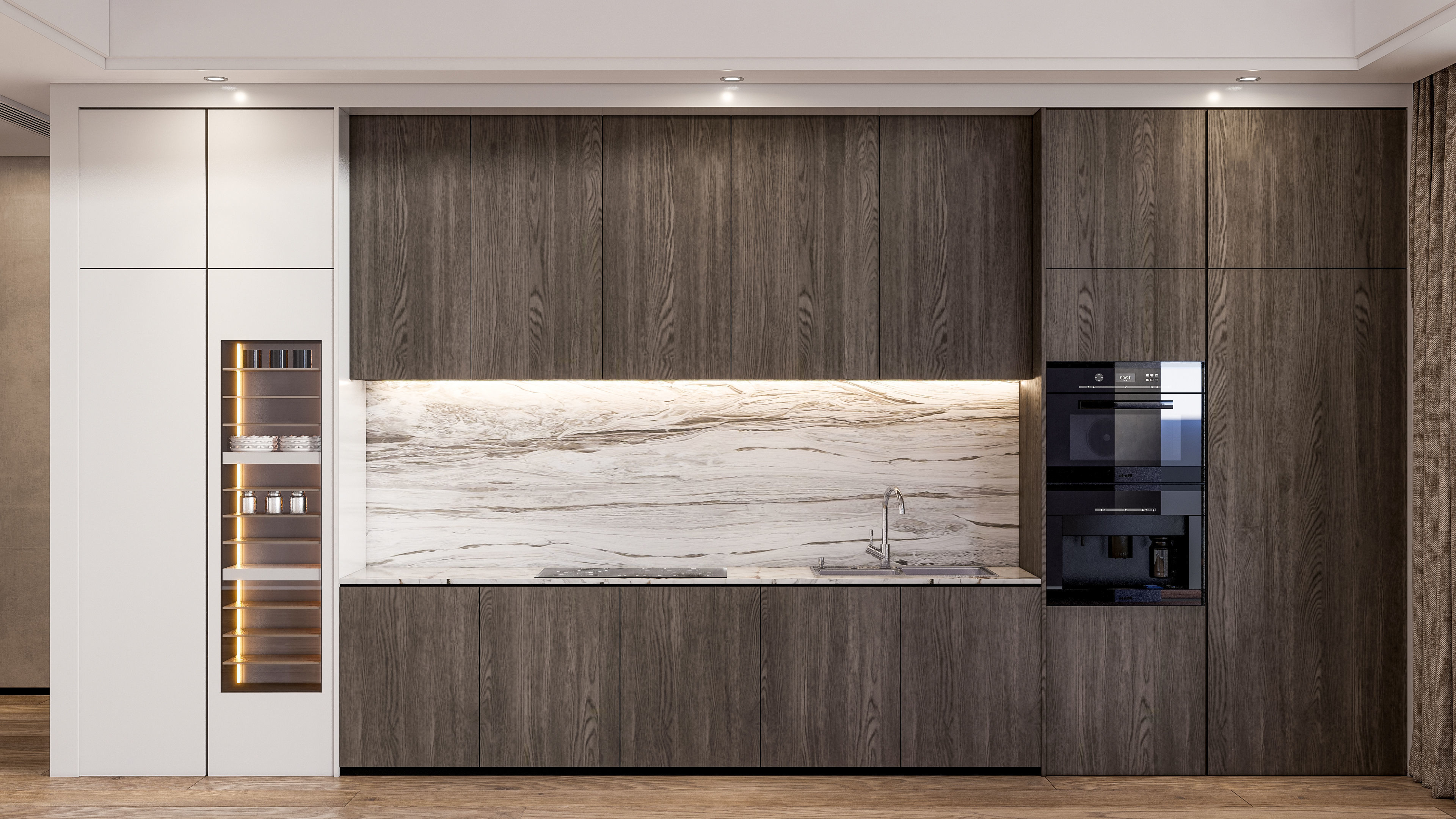 Kitchen Modern interior  0047 3D model_7