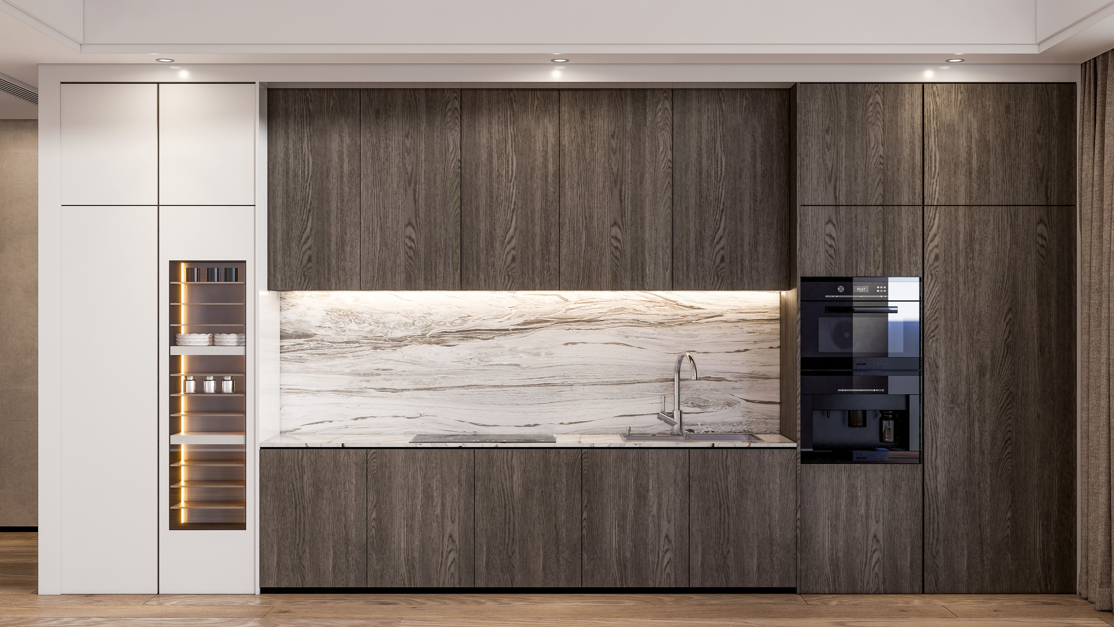 Kitchen Modern interior  0047 3D model_3