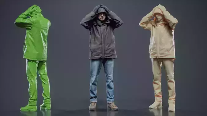 Winter Hiking Man 010 RAW Scan