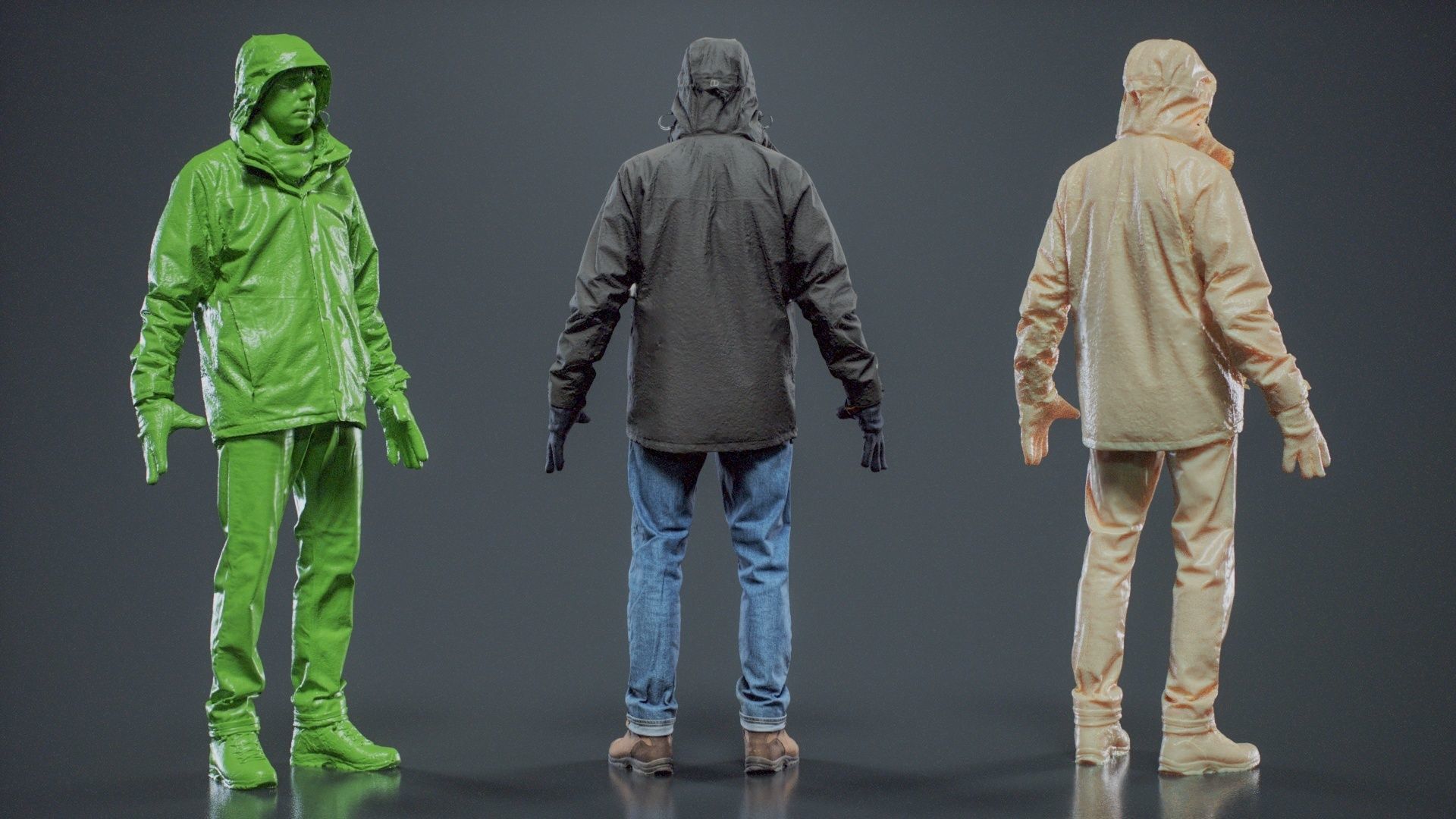 Winter Hiking Man 009 RAW Scan 3D model_6