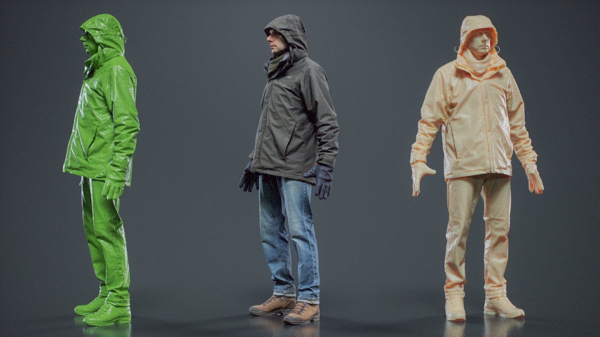 Winter Hiking Man 009 RAW Scan 3D model_10