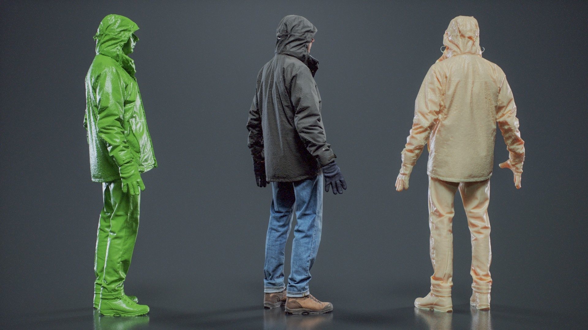 Winter Hiking Man 009 RAW Scan 3D model_4