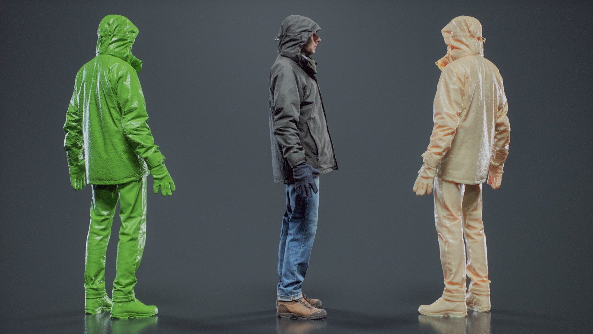 Winter Hiking Man 009 RAW Scan 3D model_3